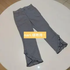ギンガムチェックのクロップドパンツ サブリナパンツ