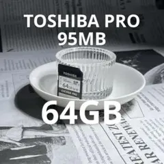 TOSHIBA EXCERIA PRO 64GB 95MB SDカード