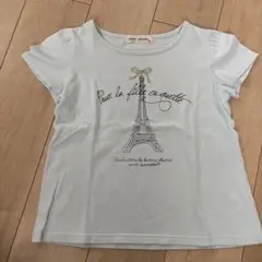 pom ponette エッフェル塔 Tシャツ ジュニアS140
