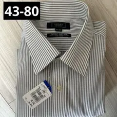 【新品タグ付】FARIANI（洋服の青山）ストライプ 長袖シャツ