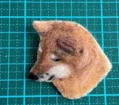 犬の顔 羊毛フェルト作品