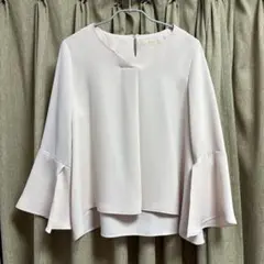 値下げ⭐️MAGGY⭐️フレア袖ブラウス 淡いピンク