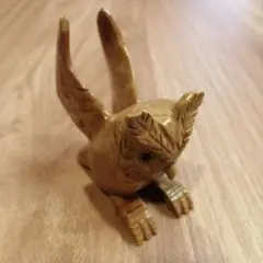 石製　フクロウ　置物　縁起物