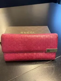 GUCCI 長財布 ピンク