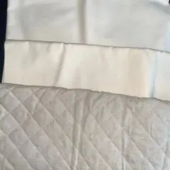 クリーム色 無地 綿生地 キルティング