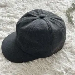 TONBOW TOKYO CAP キャップ　帽子　グレー　刺繍ロゴ　フェルト　秋