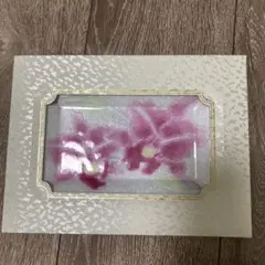 七宝焼　らん　電報　【未使用保管品】