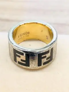 FENDI フェンディ フォーエバーリング エナメルFFロゴ S フォーエバー フェンディ リング エナメル仕上げのメタル