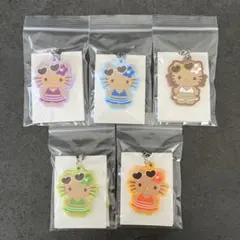 【匿名配送】日焼けキティ ラバーストラップ 5種