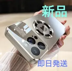 【新品】AUTOFOCUS 軽量iPhoneケース メタリックシルバー