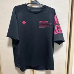 DESCENTE ブラック バレーボールTシャツ　M