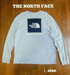 【定番】THE NORTH FACE　レディース　スクエアロゴ　カットソー　Ｌ