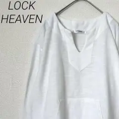 LOCK HEAVEN カットソー キーネック ポケット付き スリット ゆったり