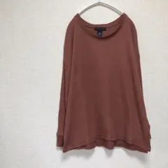 【joan vass 】ブラウン 長袖 カットソー M