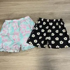 ハーフパンツ 2点セット130cm 綿100％