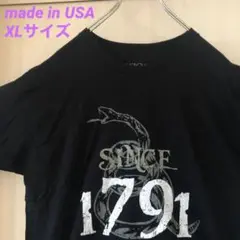アメリカ製 1791 supply & Co. 半袖Tシャツ アニマルT 黒