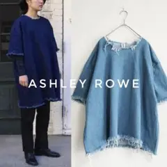 美品 ASHLEY ROWE デニムチュール デニムビッグT ユニセックス