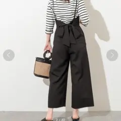 natural couture　ナチュラルクチュール　バックリボンサロペット