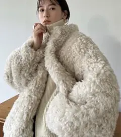 MINAMI TANAKA×CLANE CURL FUR SHORT COAT2