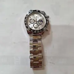 FNGEEN クロノグラフ 腕時計 シルバー