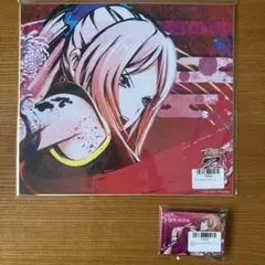 戦国乙女　ぱちくじ　D賞スクエアホロ缶バッチ　［ドウセツ］ 色紙　2点セット