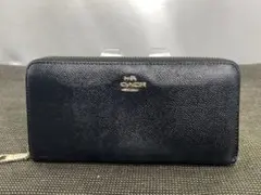 COACH コーチ 長財布 ラウンドファスナー ブラック