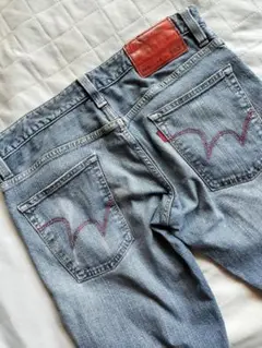 送料込み★EDWINブルートリップ503ストレートダメ－ジデニム良好size31