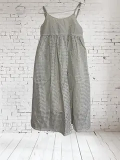 【新品未使用】しまむら　ロングワンピース キャミワンピ　M 春夏　レディース