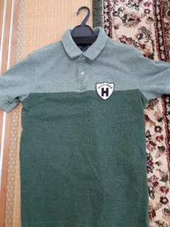 HILFIGER グリーン ポロシャツ