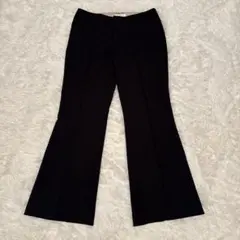 レディース ブラック フレアパンツ スラックス サイズ70