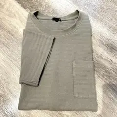 ヘリンボーンパターン グレーTシャツ LAKOLE