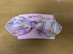 ハローキティ　タータンチェック バレッタ