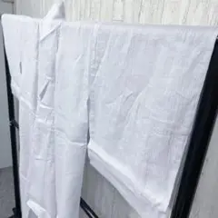 お値下げ不可 完品 新品未着用 近江ちぢみ 薄い紫色がかった水色 着物 夏用
