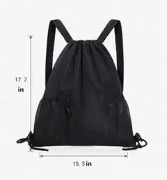 新品 ナップサック ブラック