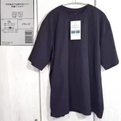 完売モデル ワークマン 汗が染みても目立ちにくい半袖Tシャツ ブラックLL