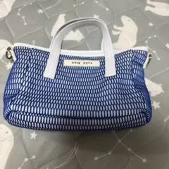 【美品】qbag nestzipsupermini ブルー 本体のみ