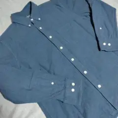 無印良品 ダークブルー デニムシャツ M