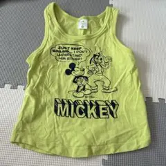 ミッキー・マウス タンクトップ イエロー　ディズニー　90