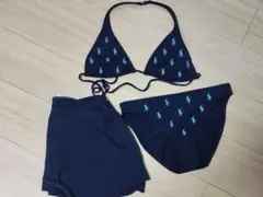 洗練【LAUREN Ralph Lauren】フリル ブラックビキニ 上下セット 210.jpg
