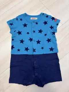 MIKI HOUSE 星柄ロンパース 80 ミキハウス　男の子