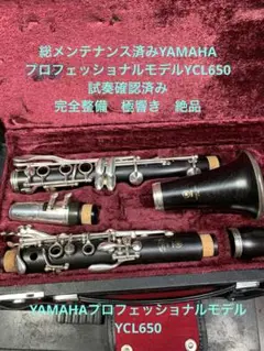 【美品 メンテナンス済】　YAMAHA YCL650 クラリネット YAMAHA(ヤマハ) / YCL-650 【要メンテナンス品】YCL-650
