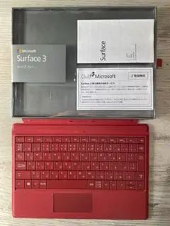 【未使用美品】Microsoft Surface 3 タイプカバー レッド