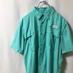 N-4797 MAGELLAN アメリカ古着 フィッシングシャツ 半袖 M