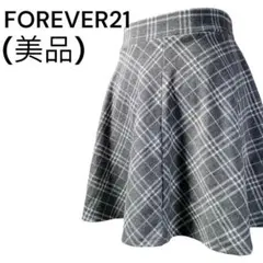 ＜美品＞FOREVER21 チェック柄フレア ミニスカート オシャレな1点ですよ