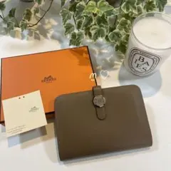 HERMES エルメス ドゴンコンパクト ミニ財布 ブロンズドレ スイフト