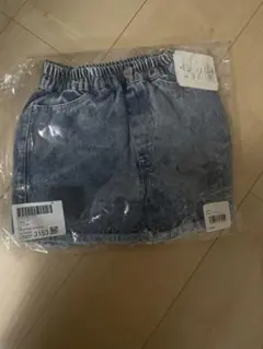 新品　デニム ハーフパンツ ゴムウエスト