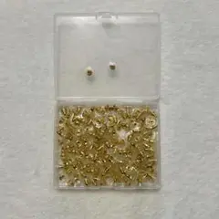 ピアスピン キャッチ ゴールド ピアス バック ピン ディスク 金 100個