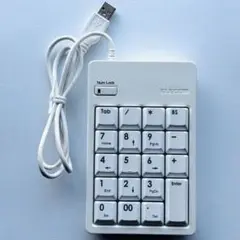 ELECOM USBテンキーパッド ホワイト TK-UFHWH