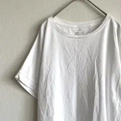MUJI 無印良品 Tシャツ 半袖 クルーネック 無地 サイドスリット 大きめ