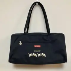 SNOOPY ボストンバッグ 黒